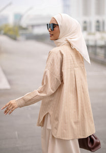 Zulfa Embroidered Top (Nude)