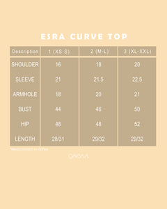 Esra Curve Top (Off White)