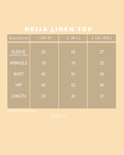 Load image into Gallery viewer, Hessa Linen Top (Black)