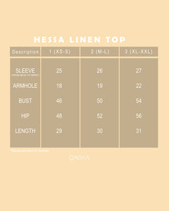 Hessa Linen Top (Emerald Green)