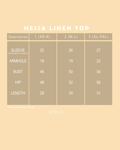Hessa Linen Top (Ash Grey)