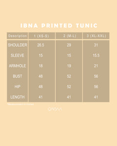 Ibna Printed Tunic (Cream)