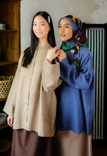 Load image into Gallery viewer, Senna Linen Top (Steel Blue)