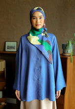 Load image into Gallery viewer, Senna Linen Top (Steel Blue)