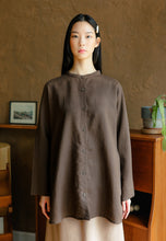 Load image into Gallery viewer, Senna Linen Top (Espresso)