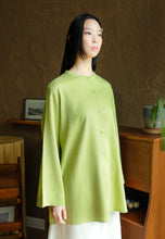 Load image into Gallery viewer, Senna Linen Top (Lime Green)