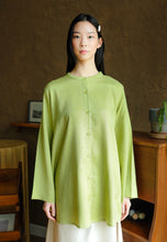 Load image into Gallery viewer, Senna Linen Top (Lime Green)