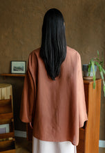 Load image into Gallery viewer, Senna Linen Top (Brown)