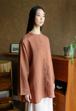 Load image into Gallery viewer, Senna Linen Top (Brown)