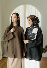 Load image into Gallery viewer, Senna Linen Top (Black)