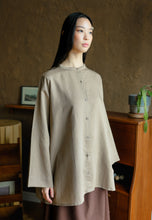 Load image into Gallery viewer, Senna Linen Top (Smokey Taupe)