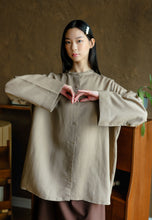 Load image into Gallery viewer, Senna Linen Top (Smokey Taupe)