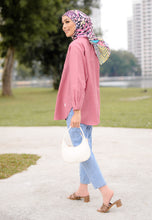 Load image into Gallery viewer, Hessa Linen Top (Dusty Pink)