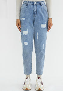 Mom Jeans (Ripped Blue New)