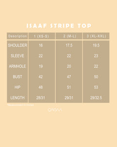 Isaaf Stripe Top (Soft Blue)