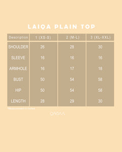 Laiqa Plain Top (Lilac)