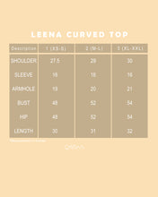 Load image into Gallery viewer, Leena Curved Top (Brown)