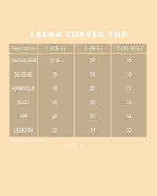 Load image into Gallery viewer, Leena Curved Top (Black)