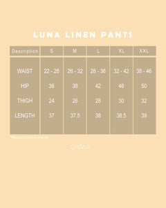 Luna Linen Pants (Black)