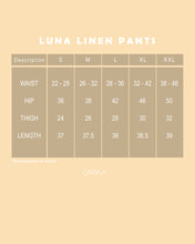 Load image into Gallery viewer, Luna Linen Pants (Cream)