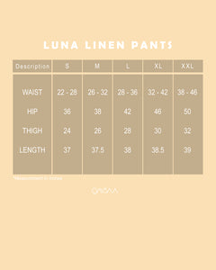 Luna Linen Pants (Linen Brown)