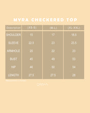 Load image into Gallery viewer, Myra Checkered Top (Brown)