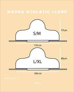 Naura Athletic Scarf (White)