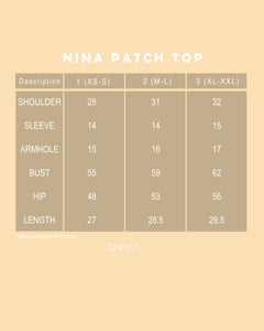 Nina Patch Top (Brick)