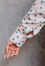 Load image into Gallery viewer, Zaira Printed Top (Polka Nude)