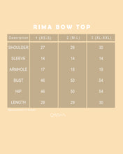 Load image into Gallery viewer, Rima Bow Top (Maroon)