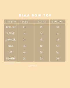 Rima Bow Top (Dark Blue)