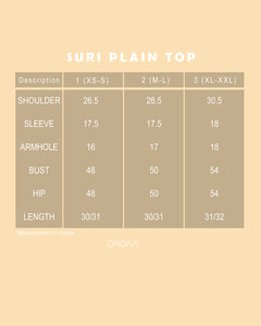 Suri Plain Top (Cream)