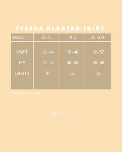 Tyesha Pleated Skirt (Ash Grey)