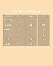 Load image into Gallery viewer, Zen Boxy T-Shirt (Cream)