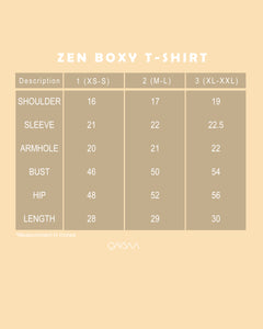 Zen Boxy T-Shirt (Maroon)