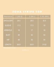 Load image into Gallery viewer, Zoha Stripe Top (Dark Blue)