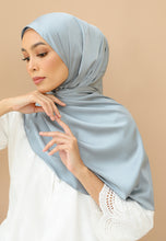 Load image into Gallery viewer, Laila Half Moon Shawl (Ash Blue)