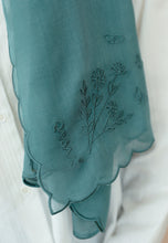 Load image into Gallery viewer, Sulaman Shawl Cotton (Turquoise)