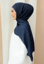 Load image into Gallery viewer, Sulaman Shawl Cotton (Navy Blue)