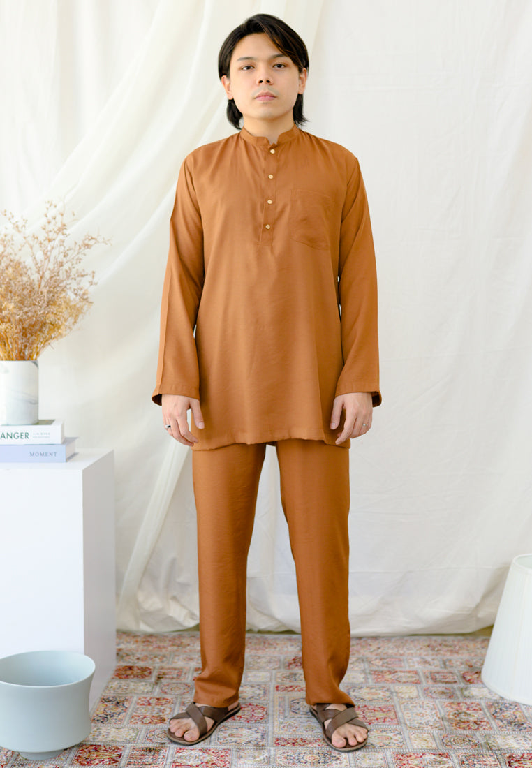 Baju Melayu Tulip Men ( Brown )