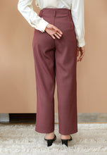 Load image into Gallery viewer, Zehra Straight Pants (Ash Brown)