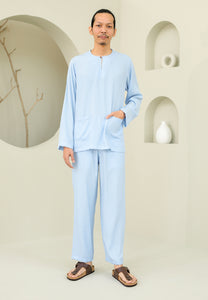 Baju Melayu Men (Soft Blue)