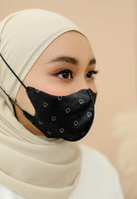 Load image into Gallery viewer, Duckbill 4-ply Headloop Face Mask (Black)