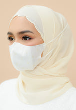 Load image into Gallery viewer, Duckbill 4-ply Headloop Face Mask (White)