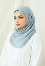 Load image into Gallery viewer, Sulaman Shawl Cotton (Ash Blue)
