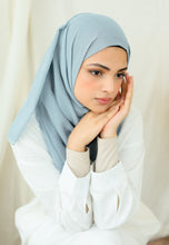 Load image into Gallery viewer, Sulaman Shawl Cotton (Ash Blue)