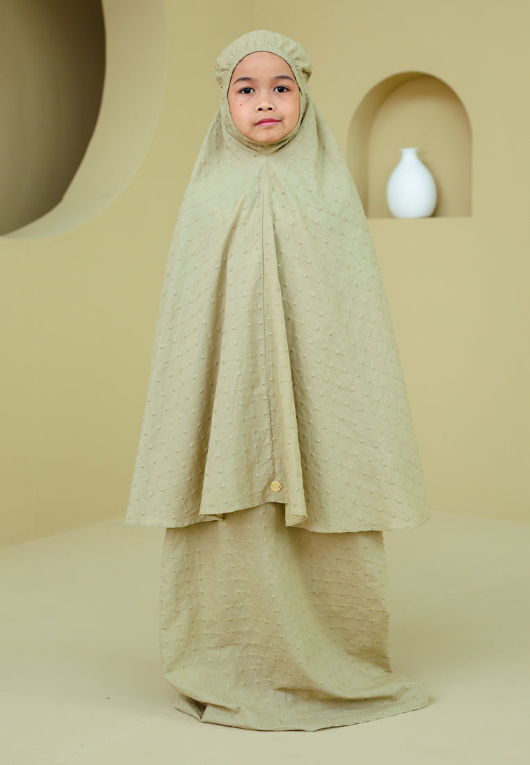 Maaiyah Telekung Girl (Sage Green)