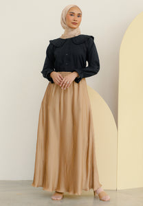 Tyesha Pleated Skirt (Gold)