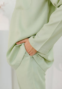 Baju Melayu Iris Men (Mint Green)