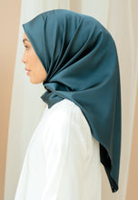 Load image into Gallery viewer, Inayaa Square Scarf (Purssian Blue)